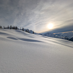 Skiing through a field of pow on a sunny day (Crazy 5ths)