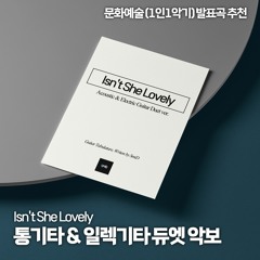 Isn't She Lovley Guitar Duet ver. / 이즌 쉬 러블리 기타 합주 악보