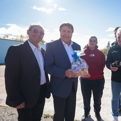 Sergio Hernandez - Weretilneck acompañó a Lamarque en una jornada de inauguraciones y anuncios