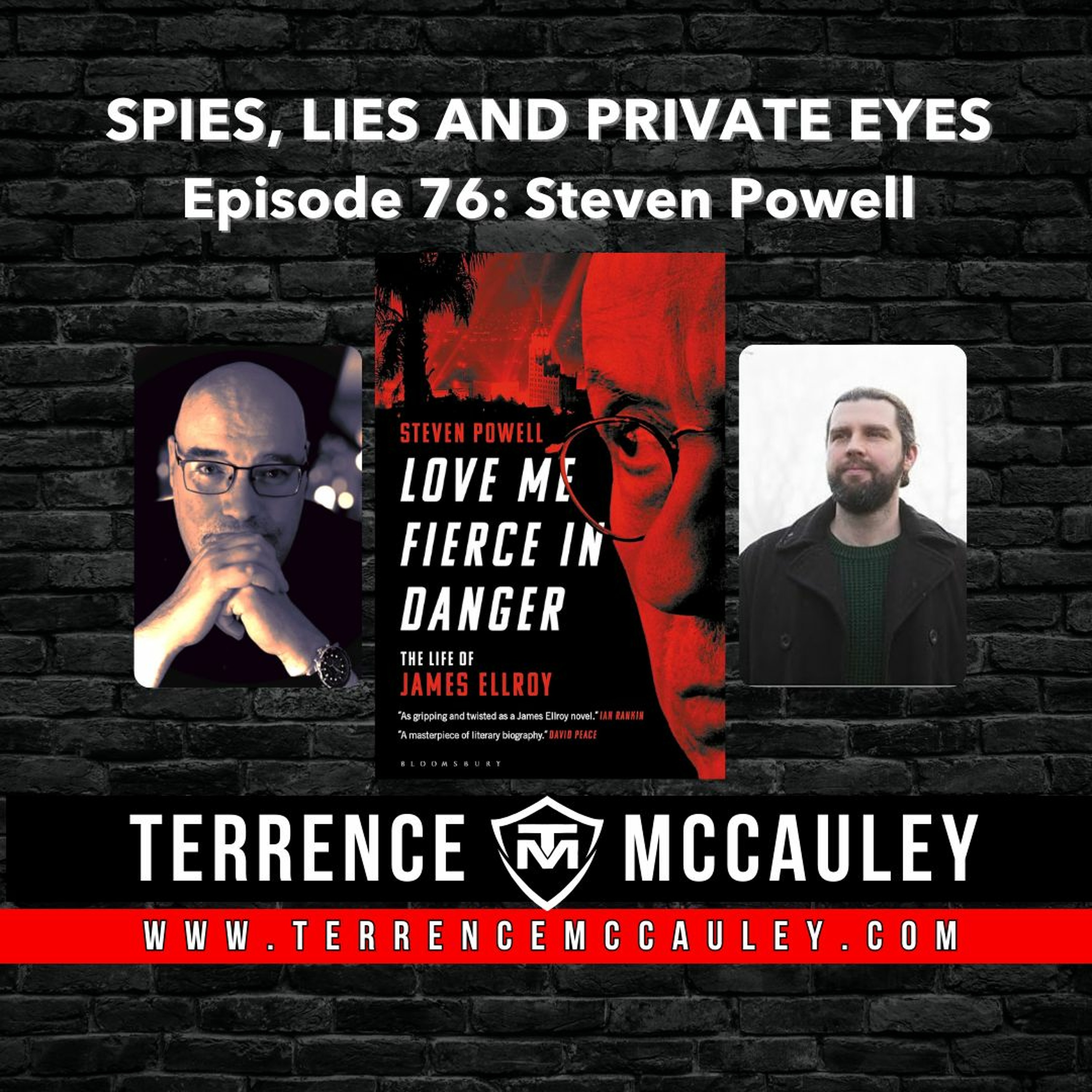 cover of episode Steven Powell and LOVE ME FIERCE IN DANGER, the life story of James Ellroy
