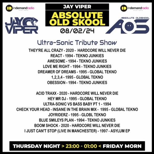 Ultra-Sonic Tribute show part one