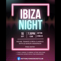 Ibiza Night Hetton Lyons Cricket Club 16/09/2023