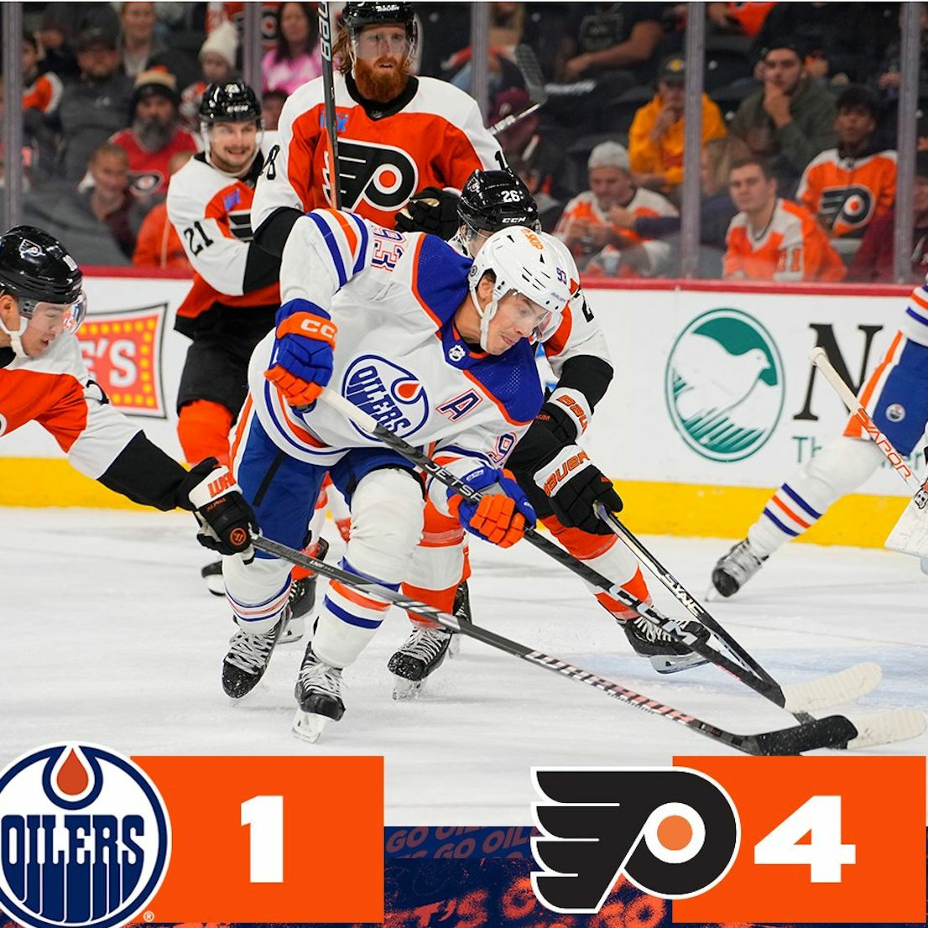 The Cult of Hockey's "Oil look sloppy and slow vs Flyers" podcast