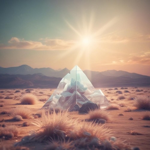 Crystal in the desert