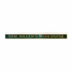 Sam Miller's Warehouse Sign