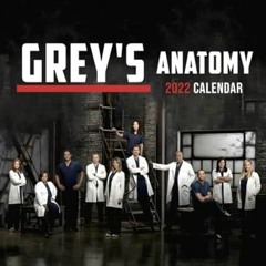 🥤[EPUB & PDF] Grey's Anatomy Calendar 2022 January 2022 - December 2022 OFFICIAL Squ 🥤