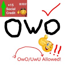 only owo,uwu or :3 allowed!!1!1!! (don't read desc.)