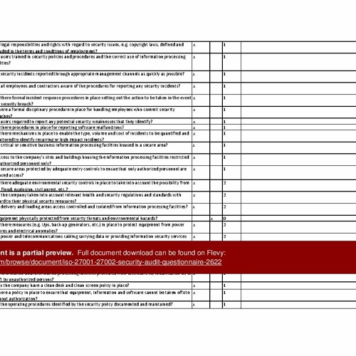 Stream Audit Checklist Iso 27001 Isms ((FREE)) from Kara Roberts