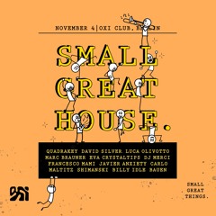 Javier Anxiety B2B Bauen @ Oxi x Small Great House