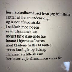 Her I Kolonihavehuset Hvor Jeg Helt Alene