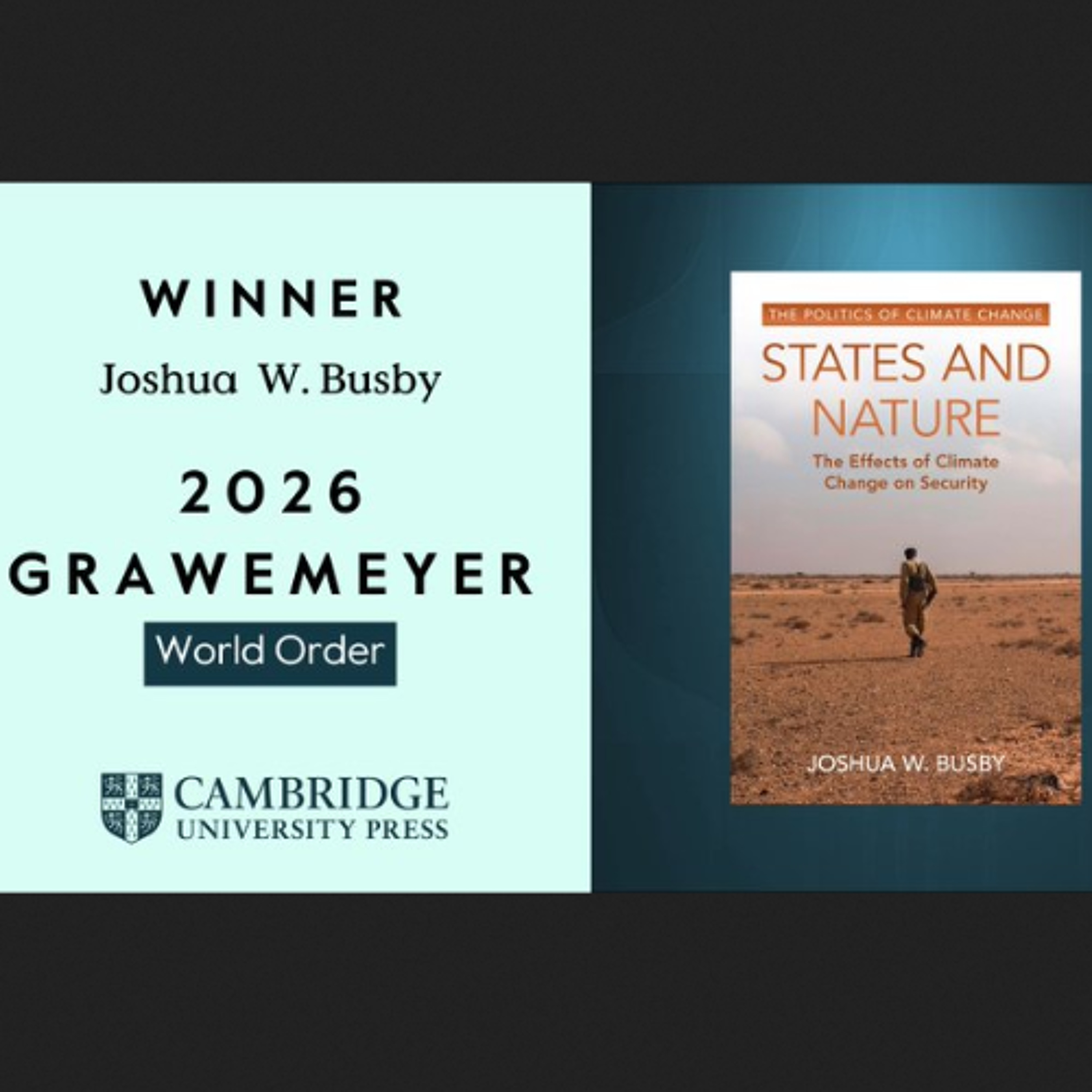 Truth To Power | Joshua Busby | Grawemeyer Award for World Order | States and Nature | 4-24-26 episode artwork