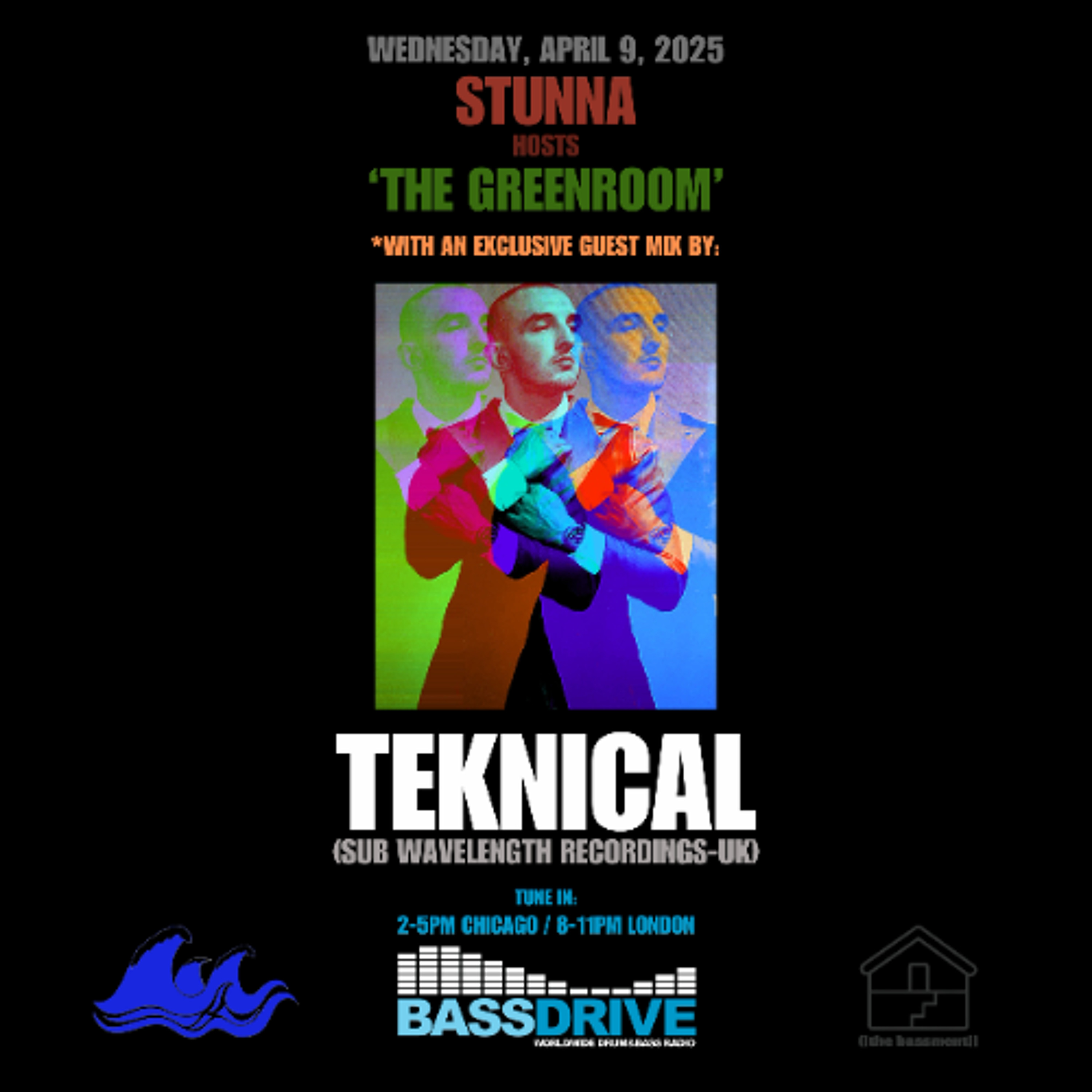 STUNNA Hosts THE GREENROOM with TEKNICAL Guest Mix April 9 2025 episode artwork