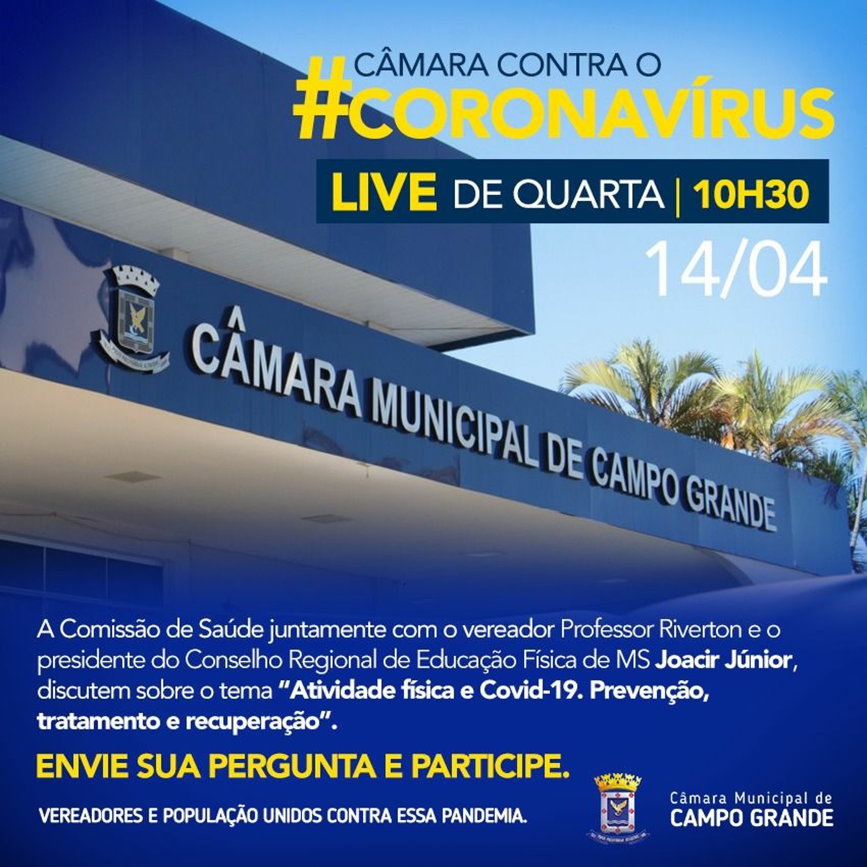 Câmara realizará nesta quarta-feira a Live Semanal com o Tema Atividade Física e Covid-19 episode artwork