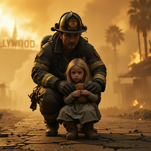 LA burns