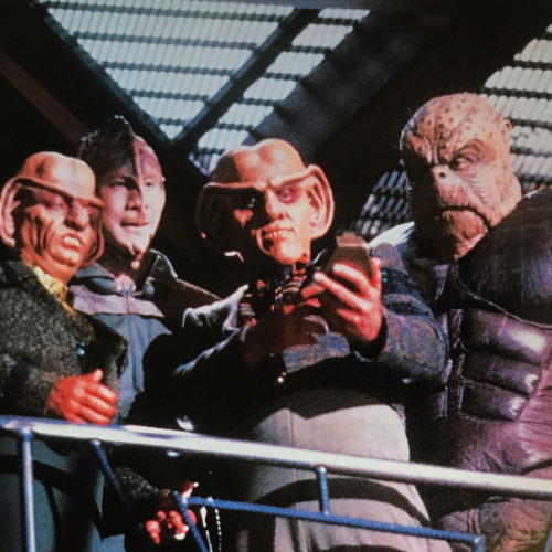 All the strange beings on a space station.