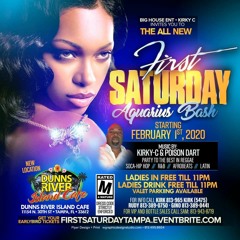 "!ST SATURDAY" TAMPA @DUNNS RIVER 2-1-20-AQUARIUS BASH
