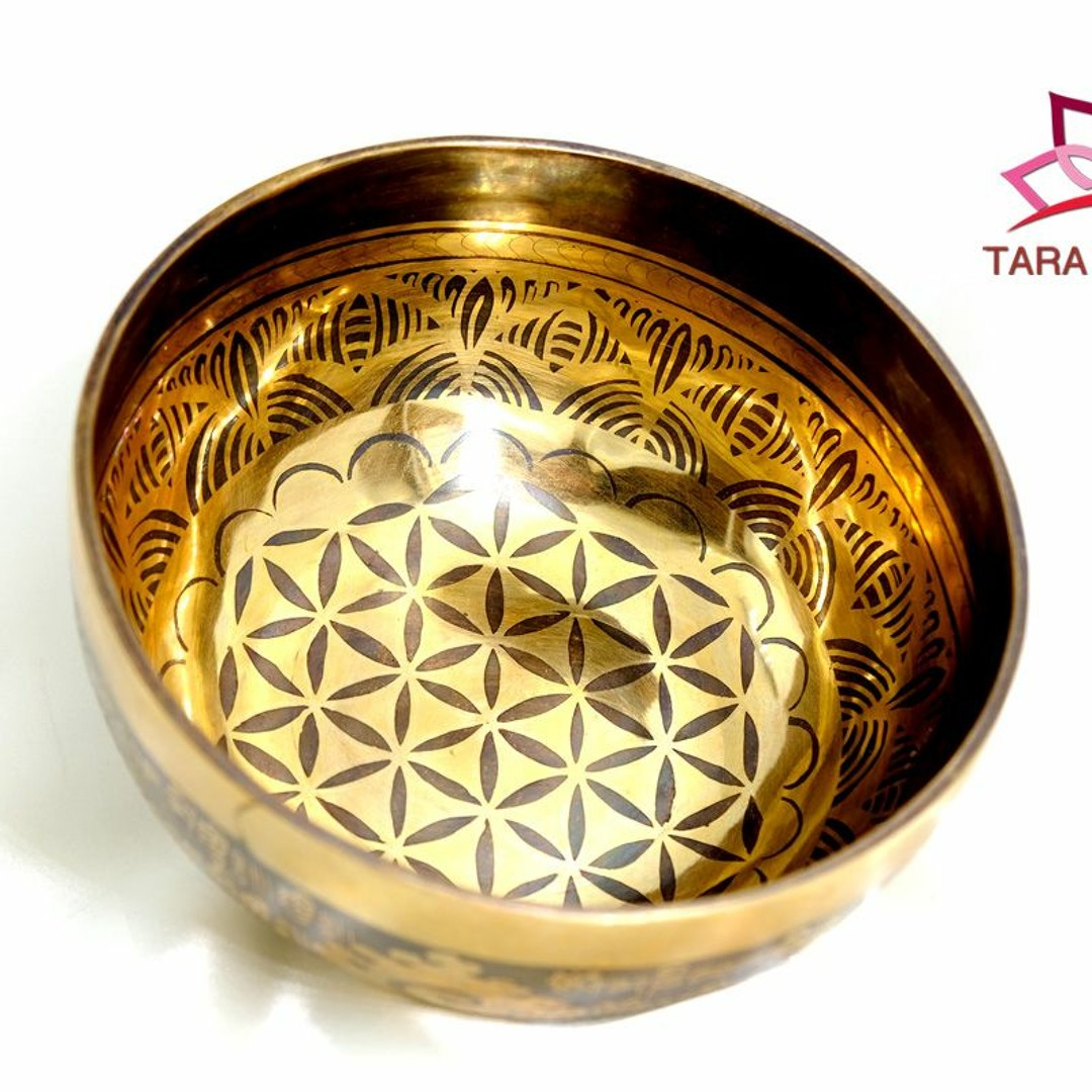 Stream 手打ちシンギングボウル 18cm Flower Of Life SB231066 - 18A