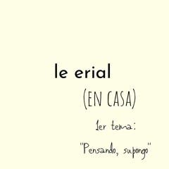 Pensando, supongo