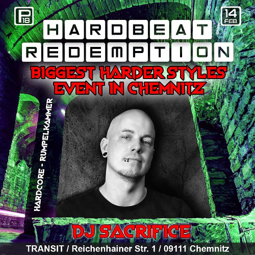 DJ Sacrifice @ 2 Years Hardbeat Redemption 14.02.2025 Transit Chemnitz