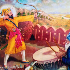Guru Gobind Singh Ji and their 9 Tanki Kamaan (Bow)