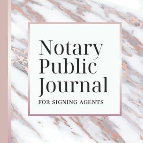 Stream episode download free [pdf] Notary Public Journal for Signing