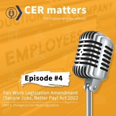Fair Work Act – Secure Jobs, Better Pay Amendment (Part 4)