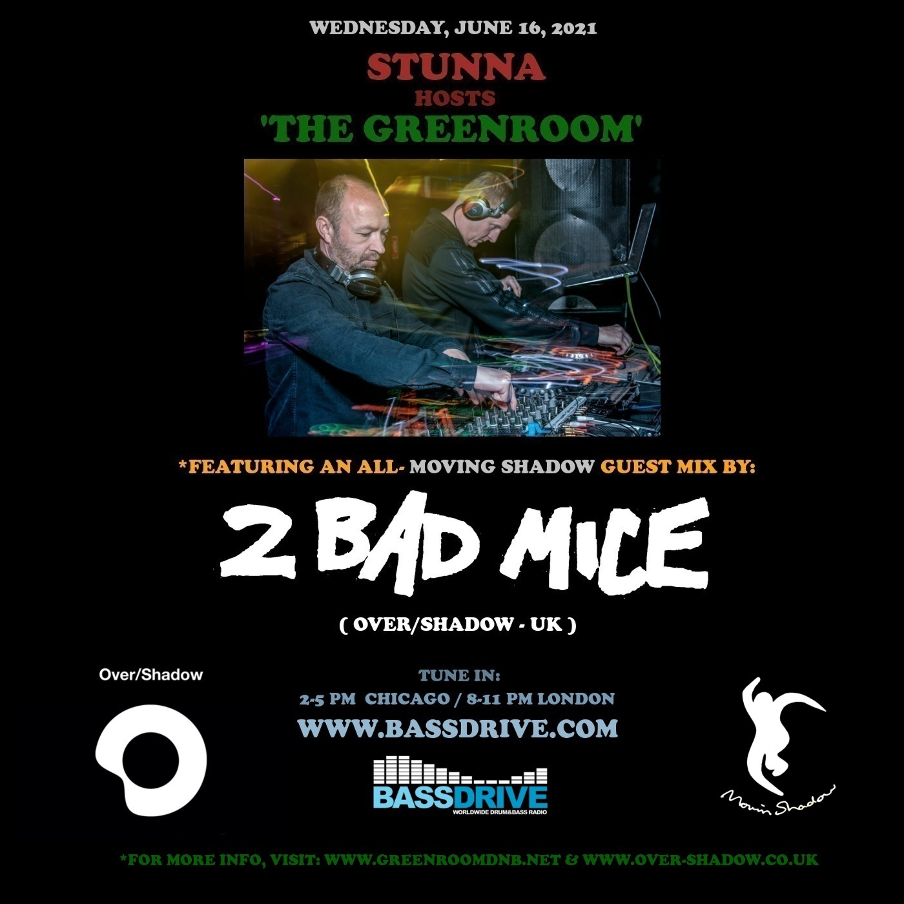 STUNNA Hosts THE GREENROOM with 2 BAD MICE Guest Mix June 16 2021 episode artwork