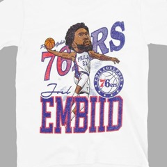 76ers Joel Embiid Caricature T-Shirt