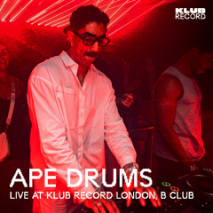 APE DRUMS LIVE AT KLUB RECORD LONDON | 11.07.2025