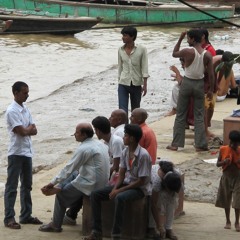 Morning Chatter At The Banks Of The Ganges