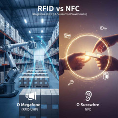 RFID vs NFC O Megafone (UHF) e o Sussurro (Proximidade) da Automação