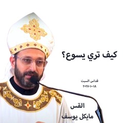 كيف تري يسوع؟ - القس مايكل يوسف - 18 - 10 - 2025 - قداس السبت