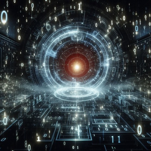 Stream Binary Digits Floating Through the Code by Dietmar Edelherr von ... image.
