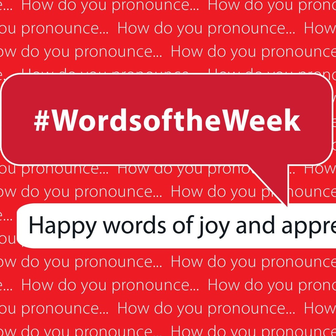 Happy words of joy and appreciation