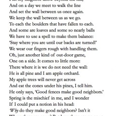 244 Mending Wall by Robert Frost