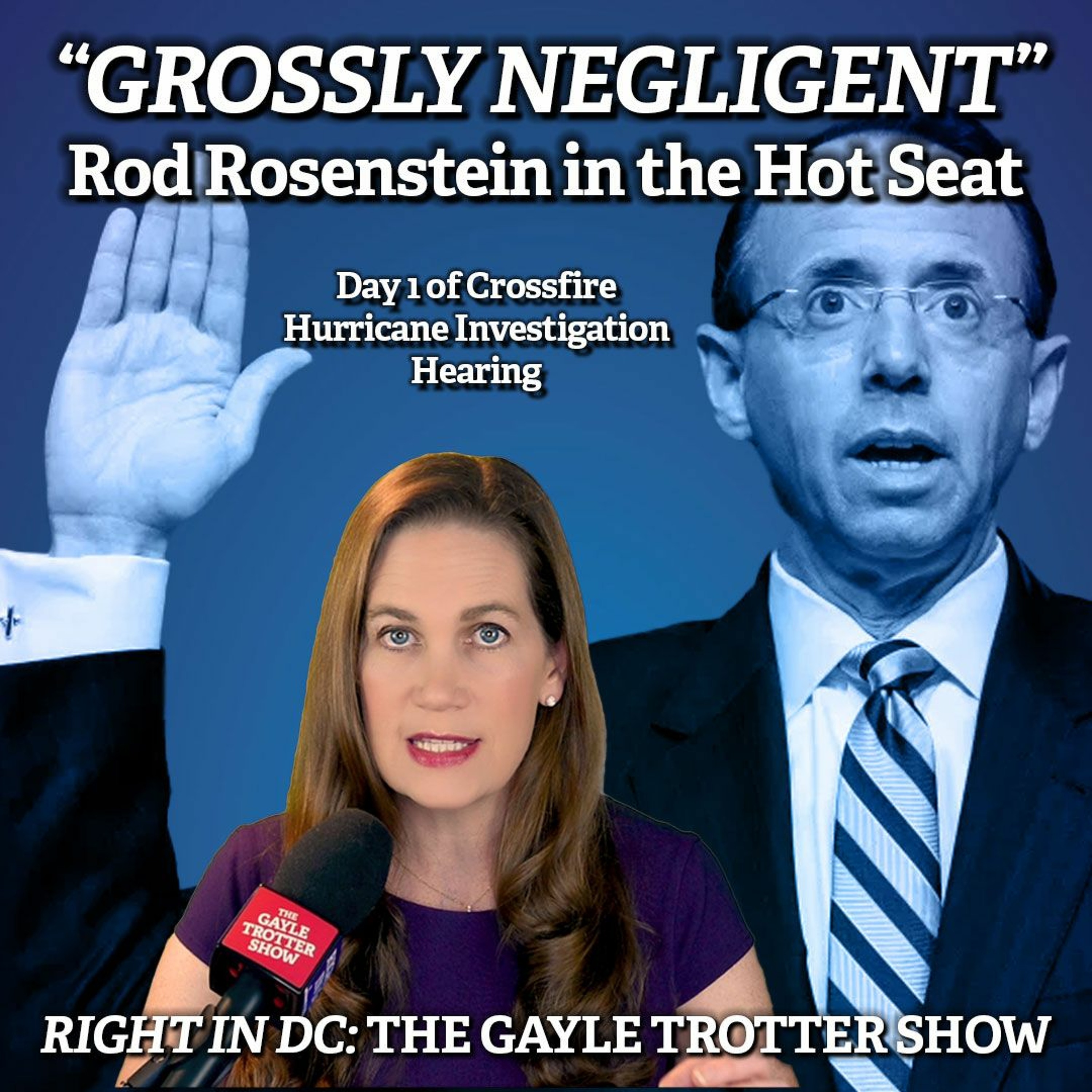 "Grossly Negligent" Rod Rosenstein in the Hot Seat: Day 1  Crossfire Hurricane Investigation Hearing episode artwork