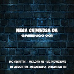 MEGA CRIMINOSA DA GREENGO 001 - MCS NEGRITIN LORD HB & JHOWZINWS DJS SOLDADO, MENOR PIU & IGOR DO RN