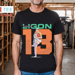 Karson Ligon 13 Miami Hurricanes Baseball Shirt