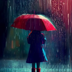 Raincoat and umbrella