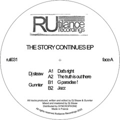 Dj Steaw  & Gunnter - The Story Continues EP - RUTI031