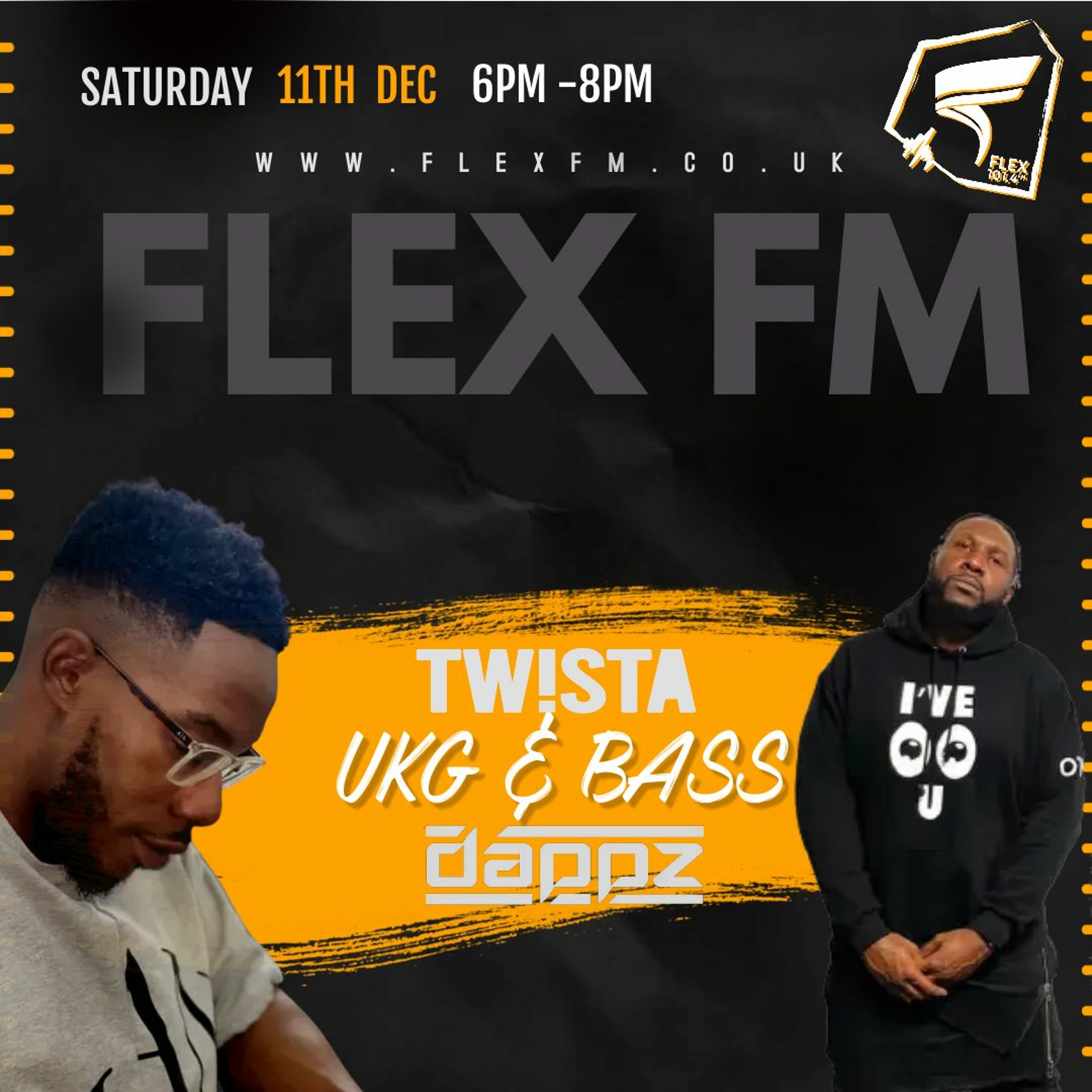 Tw!sta & Dappz Live on Flex FM 11th Dec 2021 episode artwork