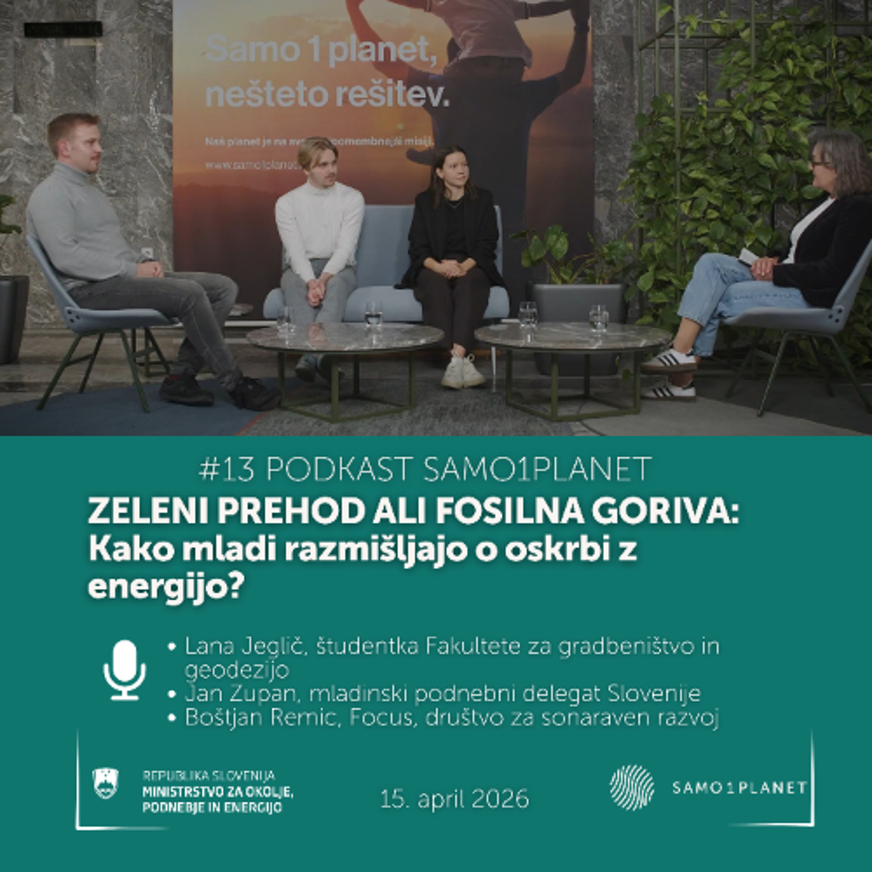 #13 Podkast Samo1planet: Kako mladi razmišljajo o oskrbi z energijo? episode artwork
