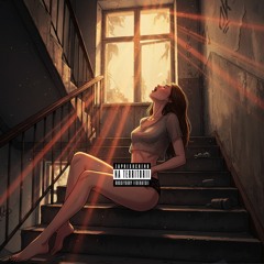 на лестничной клетке