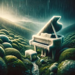 Raindrop Serenade: Felt Piano Whispers