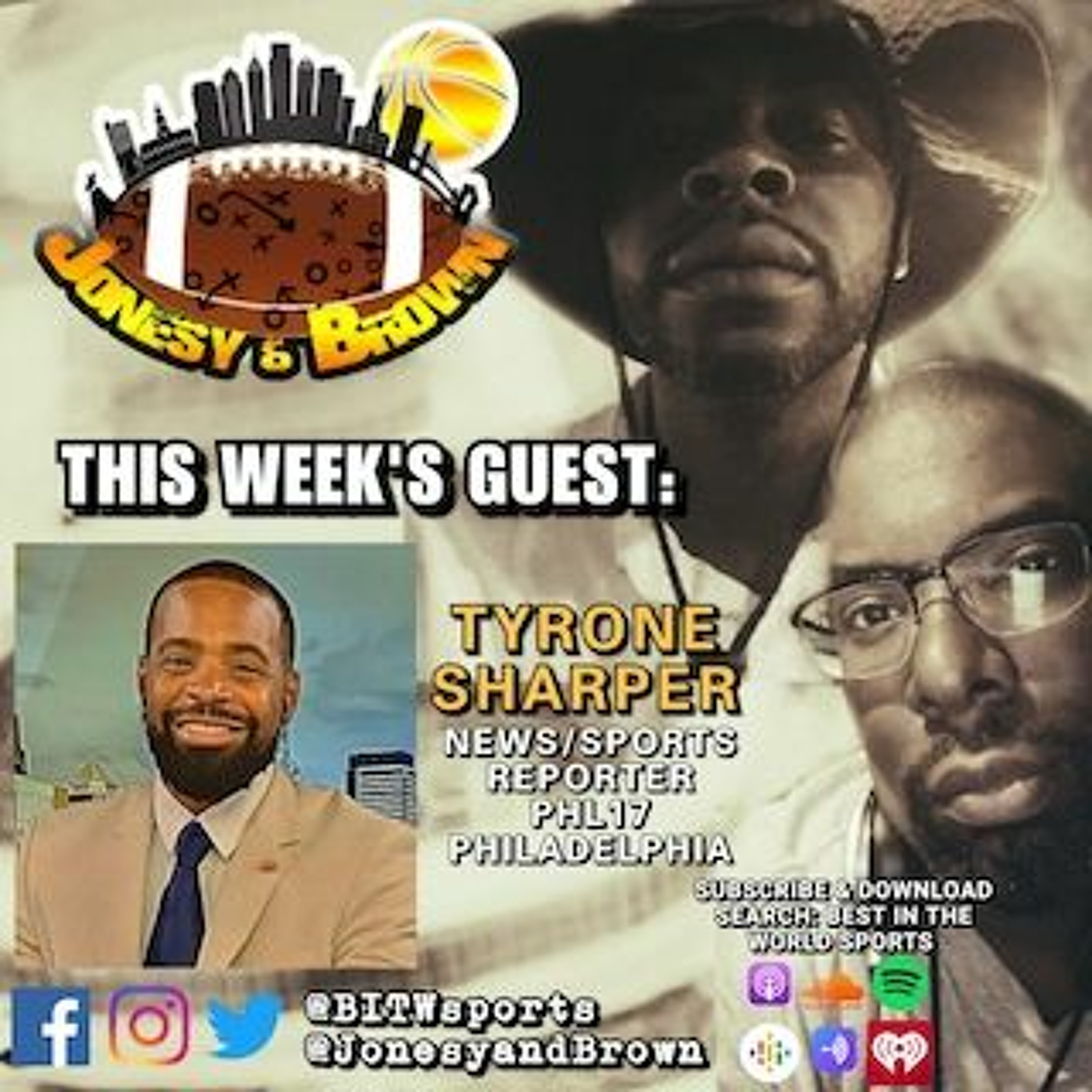 Jonesy & Brown Ep. 064: Dallas Week; Harden Traded - GUEST: Tyrone Sharper, PHL17 News. episode artwork