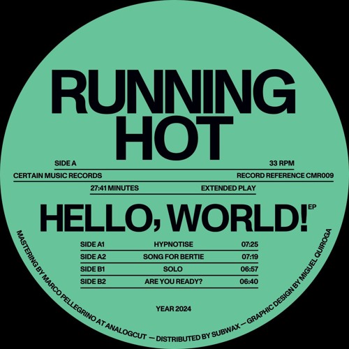 Running Hot - Hello, World! (CMR009)