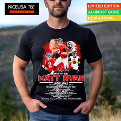Atlanta Falcons Matt Ryan 2008-2021 Matty Ice Thank You Shirt