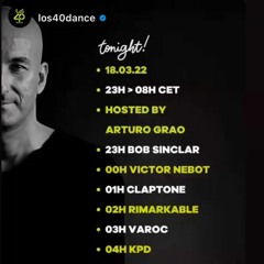 Dj Victor Nebot - Los 40 Dance - Vintage Ibiza - Marzo 2022