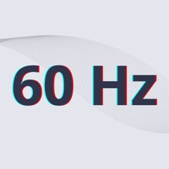 60 Hertz Sound: Test Tone Signal - Fixed Frequency. Sub Bass (Sine Waveform)