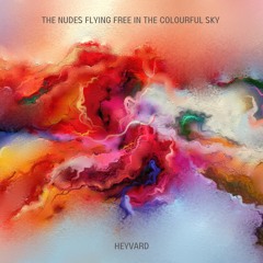 The nudes flying free in the colourful sky